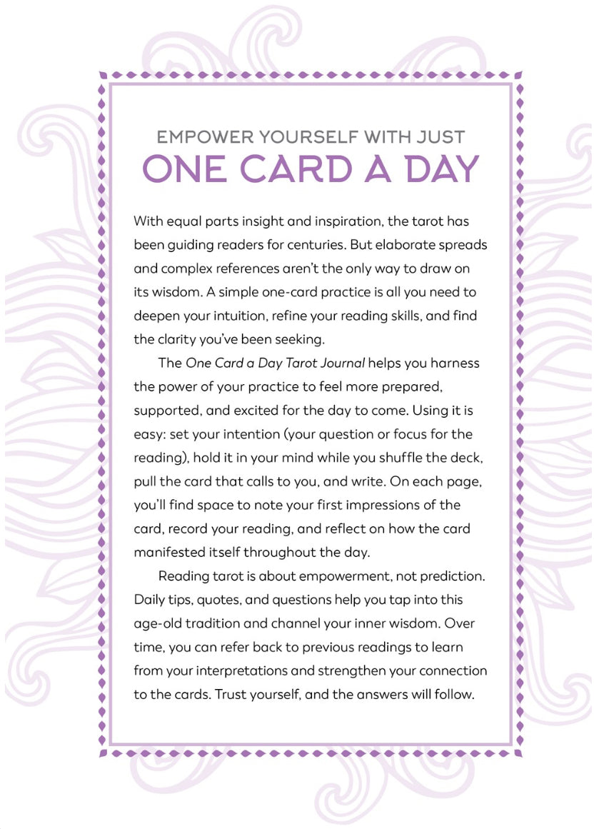 The One Card Tarot Journal: 150 Prompts for Single Card Tarot Wisdom [Book]