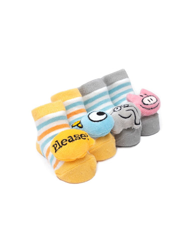 Mo Willems Baby Rattle Socks (2 pack)
