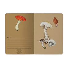 A6 Passport Notebook  - Mushrooms on White