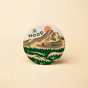Retro Mt. Hood Button 1.25"