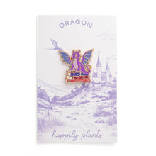 Dragon Fantasy Book Pin - Literary Gifts, Fantasy Gifts