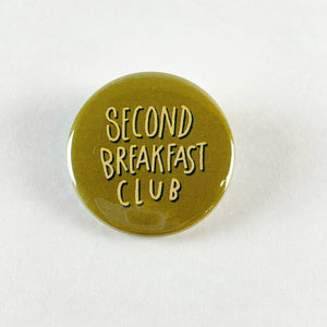 Second Breakfast Club Hobbit LOTR button | Lord of the Rings