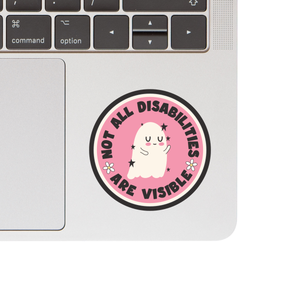Invisible Disabilities Ghost Vinyl Sticker