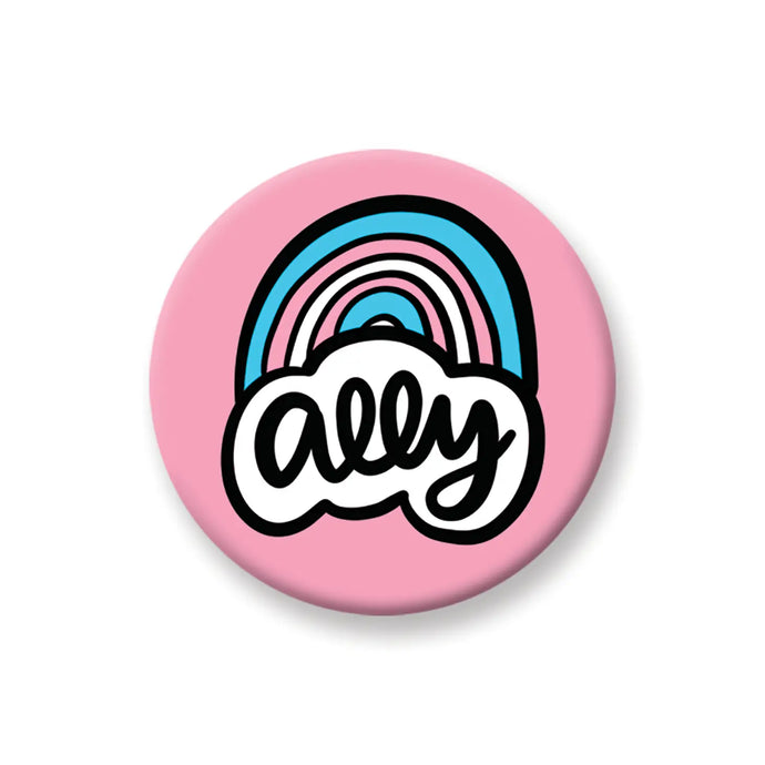 Trans Ally Pin-Back Button