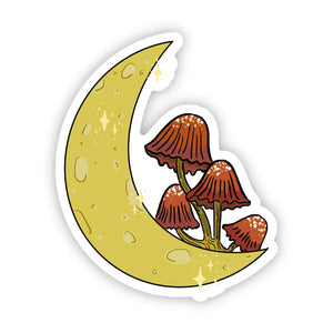 Moon & Mushroom Unite Sticker