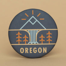 Multnomah Falls Round Magnet