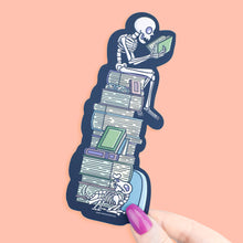 TBR Skeleton, Halloween, Bookish, Bookmark