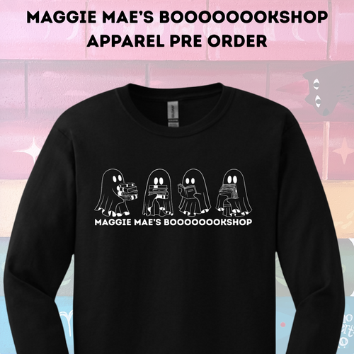 Maggie Mae’s Booooooookshop Ghost Apparel Pre Order