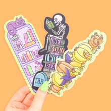 TBR Skeleton, Halloween, Bookish, Bookmark