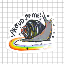 Rainbow Snail Vinyl Sticker