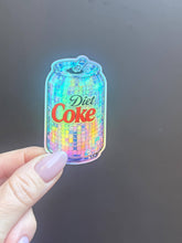 Disco Ball Diet Coke Can Sticker: Vinyl Decal: Holographic
