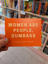 Women Are People, Dumbass Postcard
