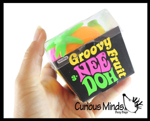 1 BOX Nee Doh Fruit Basket Soft Fluff- Filled Squeeze Stress