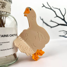 White Goose Acetate  Hair Claw Clip