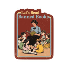 Let's Read Banned Book Reading Circle Vinyl Sticker