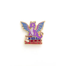 Dragon Fantasy Book Pin - Literary Gifts, Fantasy Gifts