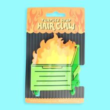 Dumpster Fire, Hair Claw, Accessories, Funny, Hair Clip: Acetate