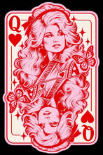 Dolly Parton Queen of Hearts Sticker: Vinyl sticker