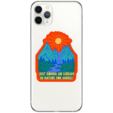 Just Gonna Go Scream In Nature Vinyl Sticker