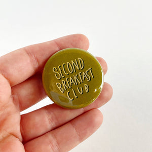 Second Breakfast Club Hobbit LOTR button | Lord of the Rings