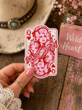 Dolly Parton Queen of Hearts Sticker: Vinyl sticker