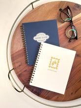 Book Club Member Book Log Reading Journal: Deep Blue Cover | White Ink