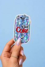 Disco Ball Diet Coke Can Sticker: Vinyl Decal: Holographic