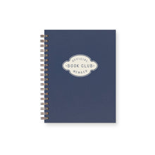 Book Club Member Book Log Reading Journal: Deep Blue Cover | White Ink