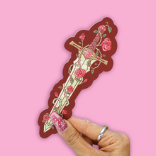 Fantasy Sword and Roses Reading Gift Bookmark