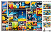 Vintage Posters - Space Travel 1000 Piece Jigsaw Puzzle