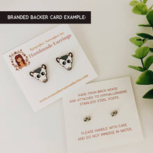 Ghost Cat Dangle Earrings, Handmade, Halloween Cat: Sliver