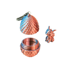 3d Printed Dragon Egg with Mini Dragon Keychain
