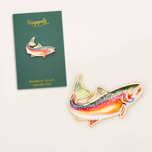 Rainbow Trout Enamel Pin - Wildlife Anglers & fishing lovers