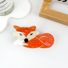 Fox PVC Hair Claw Clip