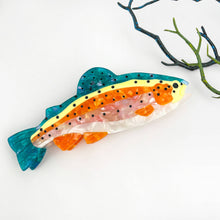 Exquisite Perch Fish Ocean Animal Acetate Hair Claw Clip 🐟: Orange