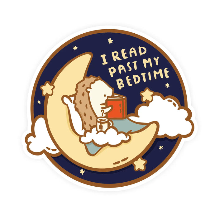 I Read Past My Bedtime Vinyl Sticker