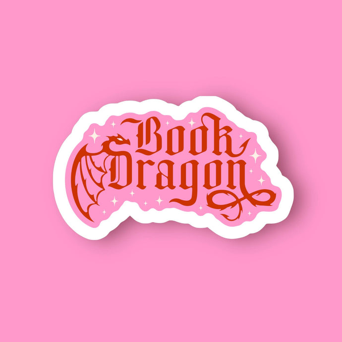 Book Dragon Sticker