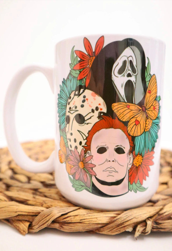 Halloween Spooky Floral Mug