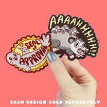 Screaming Crazy Opossum Vinyl Sticker