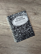 Composition Notebook - Reusable Sticker Book - 50 Pages