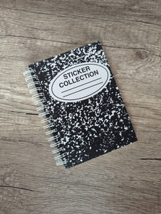 Composition Notebook - Reusable Sticker Book - 50 Pages