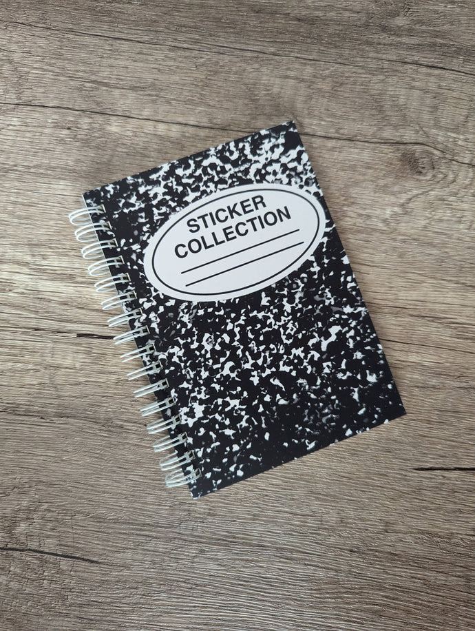 Composition Notebook - Reusable Sticker Book - 50 Pages