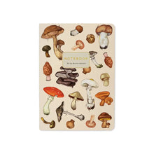 A6 Passport Notebook  - Mushrooms on White