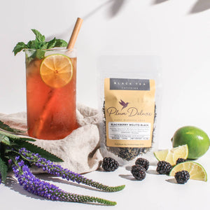 Blackberry Mojito Spearmint Lime Black Loose Leaf Tea: 1 oz