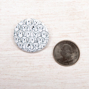 Dog Button Pin