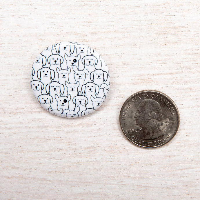 Dog Button Pin
