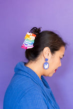 Booked Solid Book Stack Hair Claw for Readers in Rainbow