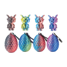 3d Printed Dragon Egg with Mini Dragon Keychain