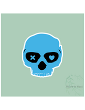 Lights Out Mask - Bookish Sticker: 3 inch