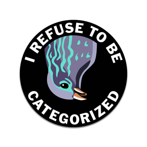 I Refuse To Be Categorized Vinyl Sticker